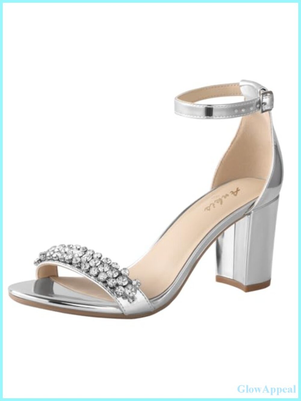 Ankis Women's Chunky Heel Open Toe Ankle Strap Sandals 2.75 Inch